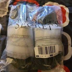 Brand new Victoria secret sandals silver and black